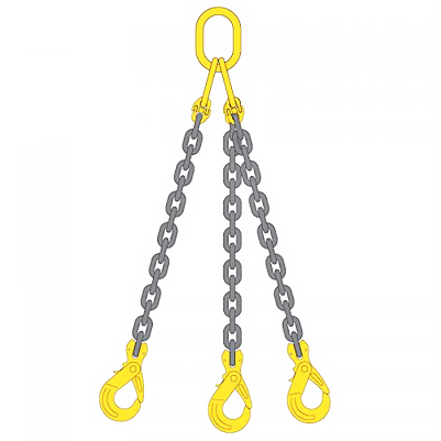 G80 One/Two/Three/Four Legs Lifting Chain Sling With Clevis Hook